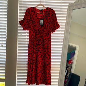 Target red cheetah dress